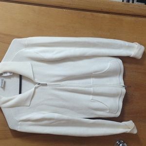 Villager Sport by Liz Claiborne Cream Sweater Size S